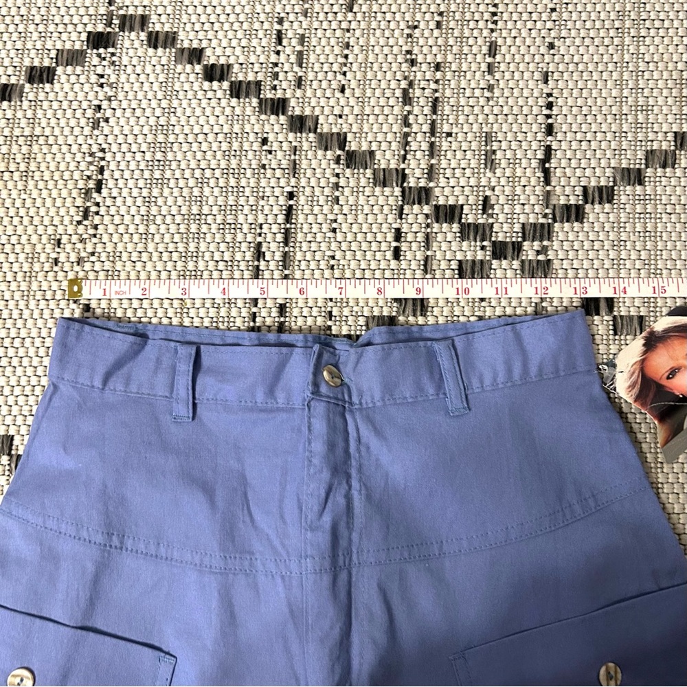 Vintage NWT Cheryl Tiegs Chic A-Line Blue Skirt - Picture 5 of 7